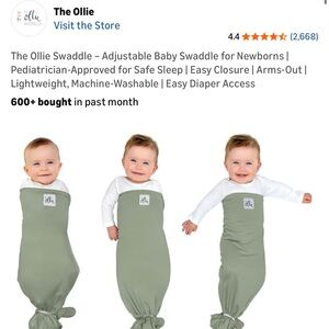 The Ollie Baby Swaddle Sleep Sack in Sage
